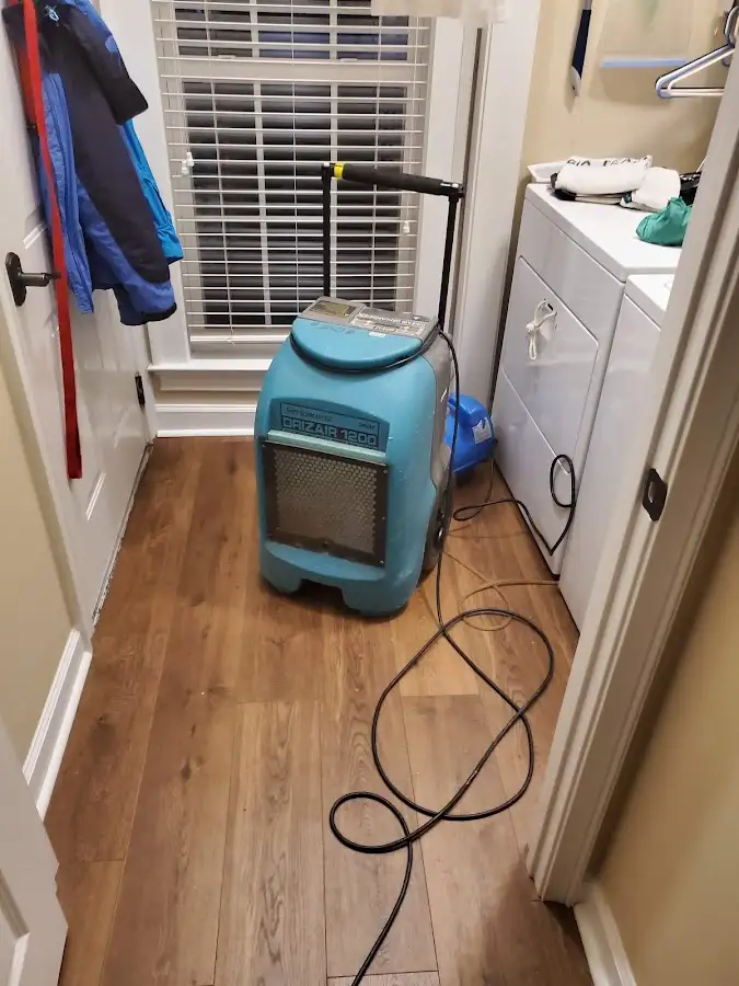 Commercial dehumidifier deployed for Flood Damage Cleanup in Monett