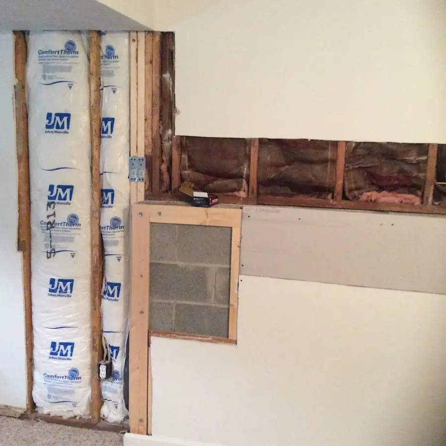 Wall insulation replacement during Contents Cleaning & Restoration in Monett